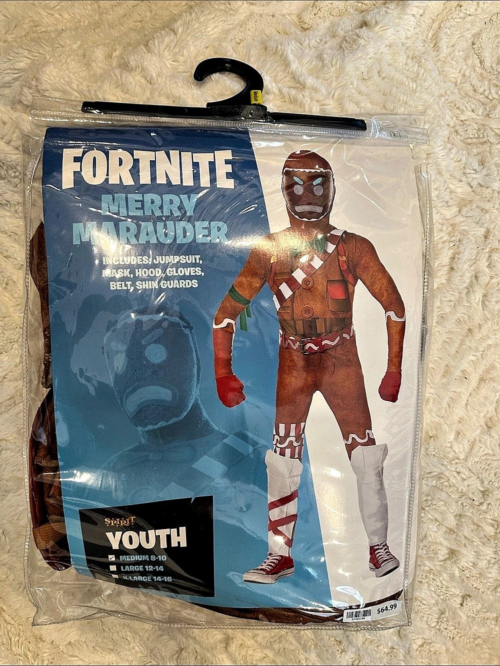 Spirit Halloween Merry Marauder Fortnite Youth Medium Costume NWT